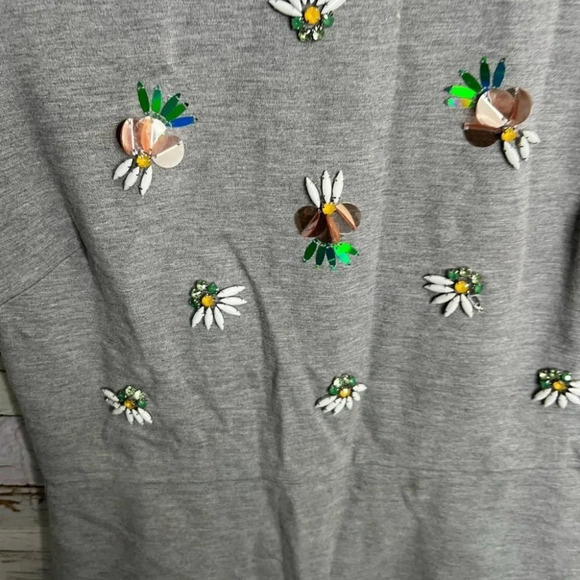 Banana republic gray floral  dress size 4 - Picture 6 of 10